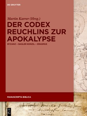 cover image of Der Codex Reuchlins zur Apokalypse